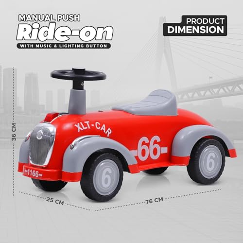 Image of Webby Ride On Car for Kids | Toys car | Push Car | Cycle | Birthday Gift | Ride on Toys with Music for Kid's 1-3 Years Old | Ride on for Kids | Ride on Car | Ride on Toys for 1 + Year Old