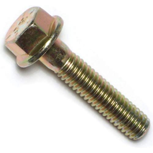 Image of Hard-to-Find Fastener 014973240134 Grade 8 Coarse Hex Flange Bolts, 5 /16-18 x 1-1 /2, Piece-5, Yellow