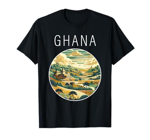 Ghana Scenery Art Deco T-Shirt