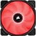 CORSAIR AF140 LED Low Noise Cooling Fan, Dual Pack - Red, 140 mm