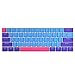 BOYI Shine-Through Keycaps, BOYI 61 Key ANSI Layout OEM Profile PBT Thick Keycaps for 61 Mechanical Keyboard Joker 61 keycaps