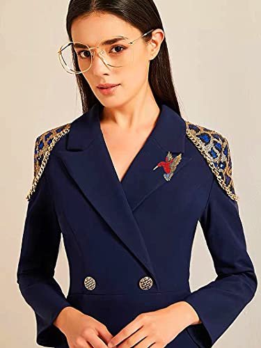 6 Pieces Of Hummingbird Brooch Pin Set For Women Girl Men Elegant Silk Scarf Animal Bird Brooch Pin Collar Fashion Jewelry #TOP1