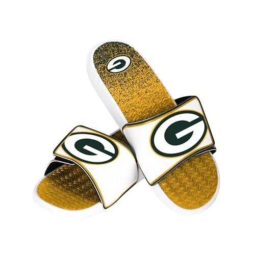 Image of FOCO mens Nfl Primary Team Logo Gradient Gel Slide Sandals