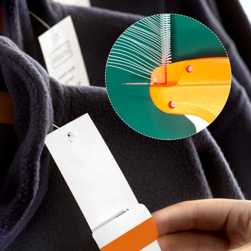 QWORK® 5000 Stück Plastik Heftfäden für Etikettierpistole, 50 mm weiße Preisschildernadeln, Etikettierpistole Nachfüller, für Kleidung, Accessoires und mehr