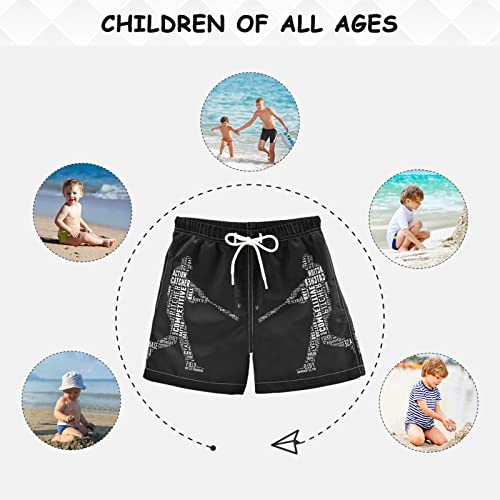 Base Ball Boy's Swim Trunks Baseball Kids Toddler Swim Board Shorts Bathing Suits For Teens Swimwear Swimsuit Xl #TOP5
