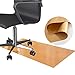 Schreibtischstuhl Unterlage Matte für Bürostuhl Pvc-kunststoff-büro-matte für Rollstuhl Auf Teppichboden Bodenschutzmatte für Niedrig-medium-haufen-teppiche und Ei(Size:120×120cm/3.9×3.9ft,Color:Gold)