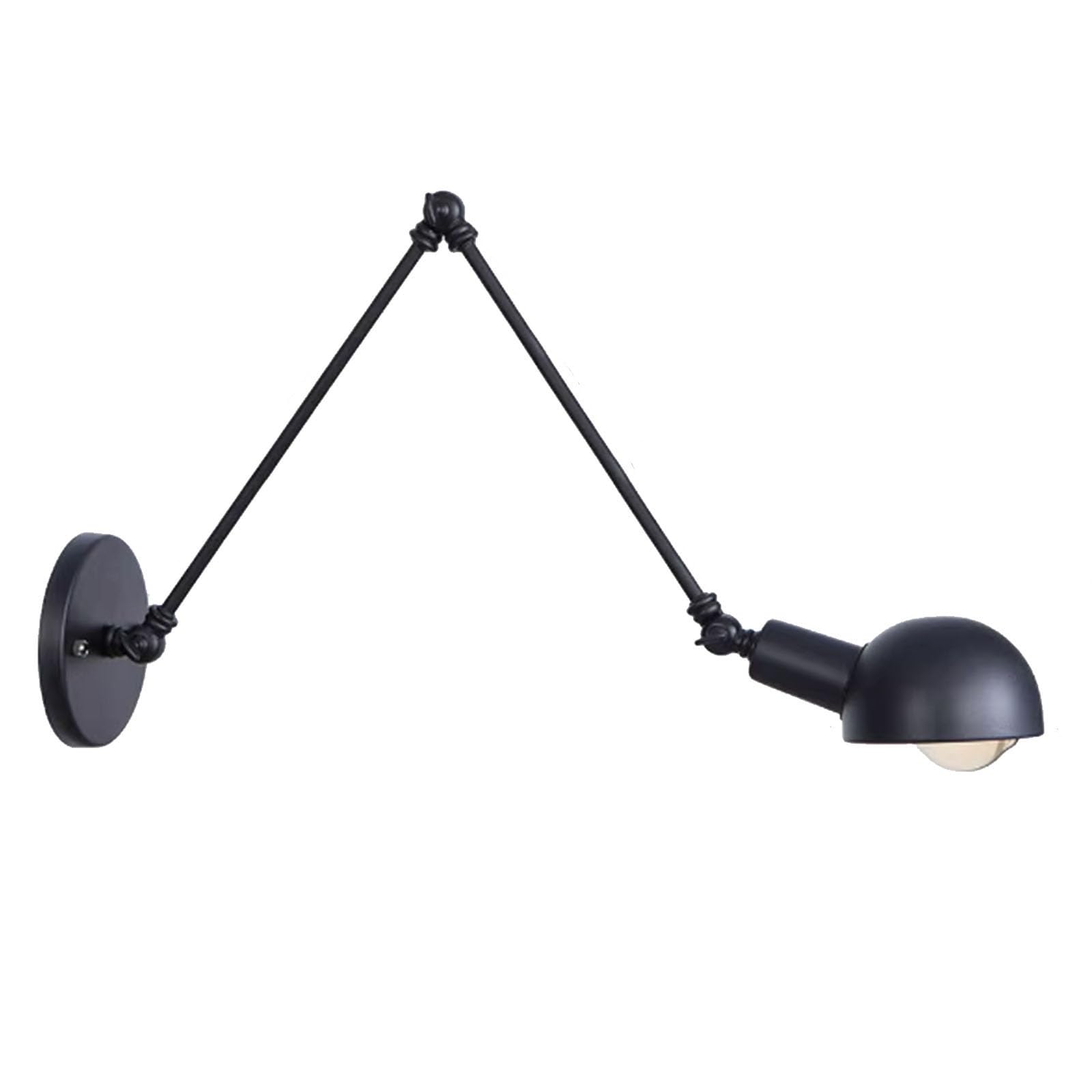 Industrial Vintage Retro Long Arm Extendable Wall Lamp, E27 Metal Retro Wall Sconce, Wall Lamp For Hallway Living Room Bedroom Restaurant, Rocker Arm Long Arm Wall Lamp, For Aisle Study Bar(B)