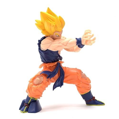 Image of Daiyamondo Polyvinyl Chloride Premium Anime Action Figure- Unlease The Power of Highly Detailed Collectible with Dynamic Pose (Kamehame Goku, 10 Cm, 5 Cm, Multicolor)