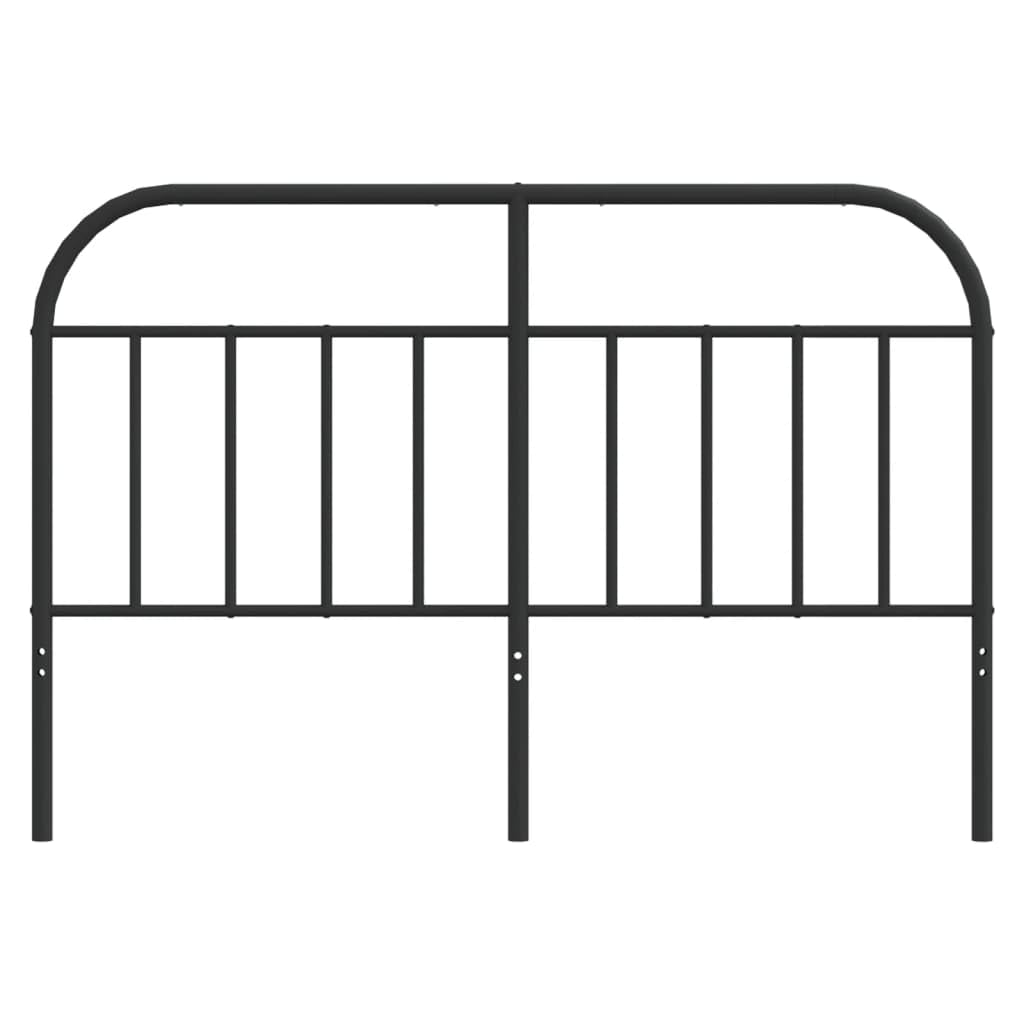 Czarna metalowa głowica 150 cm, solidna osłona zagłówka oparcie łóżka do dekoracji stolika nocnego