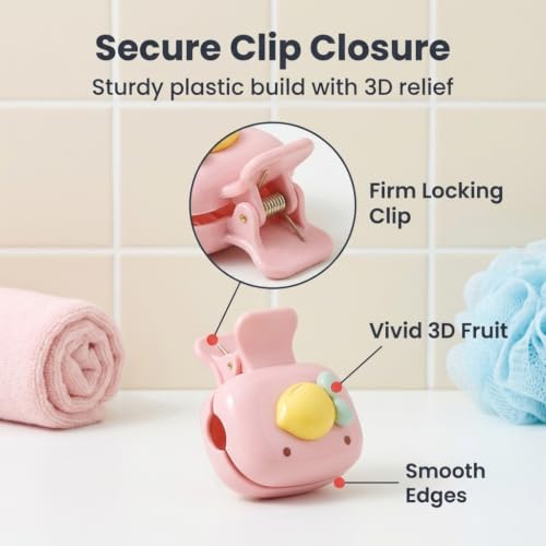 Image of HASTHIP 6PCS Toothbrush Cover Cap, Fun Fruit Toothbrush Head Covers, Portable Travel Toothbrush Protector Coverings Cap for Household Travel, Camping, Bathroom