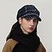 Womens Newsboy Caps Corduroy Cabbie Hat Visor Beret Hat Fashion Ladies Pageboy Caps for Womens Chemo Hat Navy Color