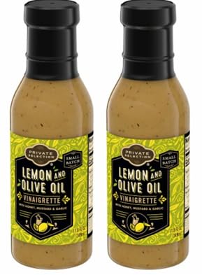 Lemon and Olive Oil Vinaigrette Salad Dressing (Pack Of 2 Bottles, 11. 8 fl oz. Each)