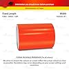 32ft 9.80m Self-Adhesive Vinyl Pin Stripe Line Decal Sticker Tape - FLUORESCENT ORANGE, 4.0" | 102mm. Suitable for Cars, Vans, Motorcycles, Bikes, Models, Tuning & Styling, and much more #2