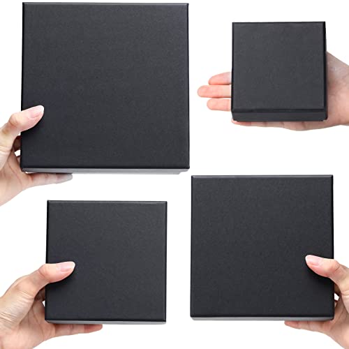 Geosar 8 Pack Square Gift Boxes With Lids 4 Assorted Sizes Gift Boxes For Presents Nesting Boxes White Black Boxes For Gifts Nested Boxes With Lids For Bridesmaid Birthday Wedding Party Favor Boxes #TOP6