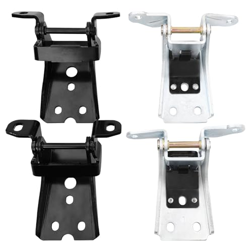 4Pcs Door Hinge Set Upper Lower Left Right- Compatible with Ford Bronco/F150/F250/F350/Thunderbird/Granada/Mercury Cougar/Marquis/Zephyr- Replacement 925066 925068