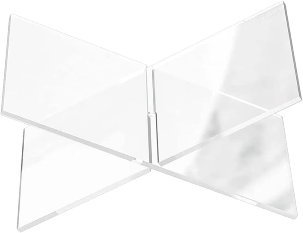 Acrylic Cookbook Stand for Recipes, Tabletop Book Display