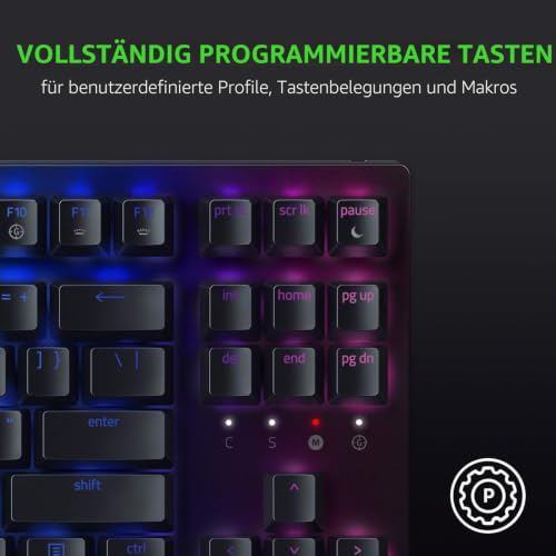 Razer BlackWidow V3 Tenkeyless (Green Switch) – Kompakte mechanische Gaming-Tastatur (Klickende mechanische Schalter, kompakter Formfaktor… – Ansicht 2