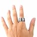 HIJONES Joyas Hombre Tela Cruzada Punk Europeo Titanio Anillos De Acero Tamaño 26 Imagen de HIJONES Joyas Hombre Tela Cruzada Punk Europeo Titanio Anillos De Acero Tamaño 26
