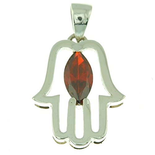 Hamsa Pendentif Rouge et Argent 925 le collier idéal pour sublimer votre quotidien