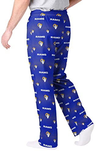 FOCO Los Angeles Rams Men's Scatter Pattern Pajama Lounge Multi Color Pants3