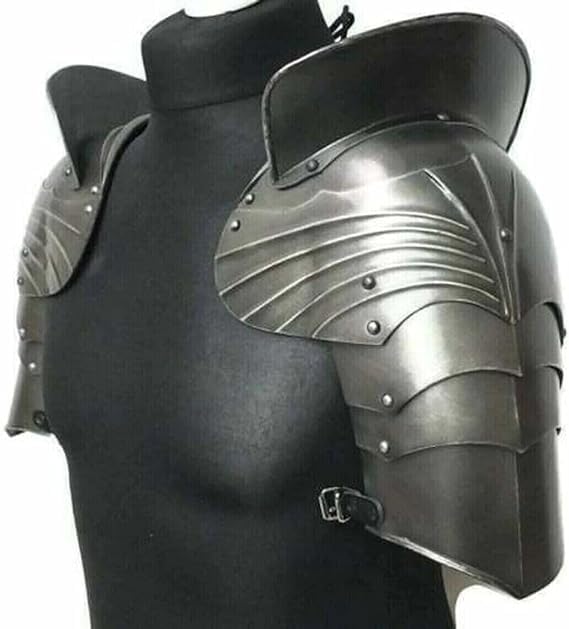Średniowieczny pancerz LARP Fantasy Steel Shoulder SCA
