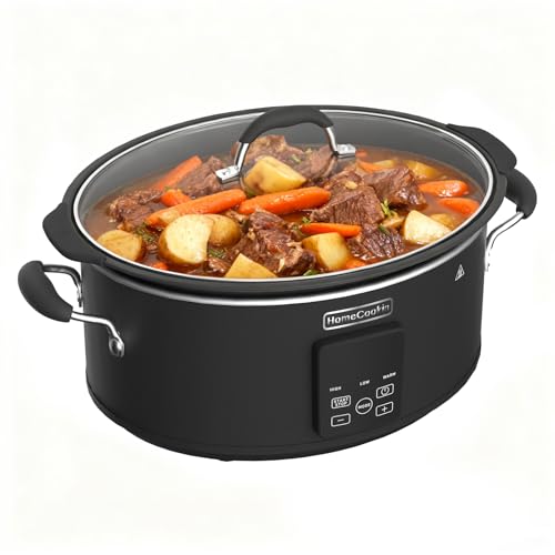 HOMECOOKIN Slow Cooker, Extra Large 10 Quart Digital Programmable Slow ...