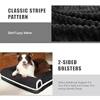 Jolibean Orthopädisches Hundebett Grosse Hunde, 122x76cm,Schwarz – Ansicht 4