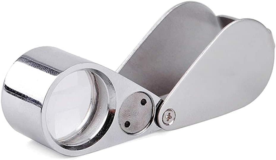 Lupa de Pantalla Lupa Led portátil 30X reconocimiento de Sello de Joya Lupa de Mano con luz LED Doble Comodidad