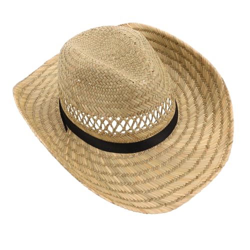 Chapeau de cow-boy en paille idéal aventures plein air et bivouac