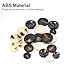 110Pcs Mixed Sewing Buttons, 4-Hole Craft Round Blazer Buttons, 5 Color 3 Size (15mm, 20mm, 25mm) Suit Coats Resin Button, Suitable for Variety Clothing Sewing, DIY Craft (Black & White)