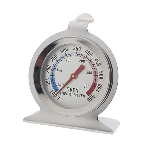 jatimdotin Thermometre Cuisine, Thermomètre de Cuisine au Four, Thermomètre de Four en Acier Inoxydable, Thermomètre pour Grilles Température de Four pour Cuisson, Viande, Pâtisserie