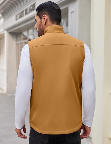 Image of COOFANDY Men's Sleeveless Jacket Casual Lightweight Outerwear Vest with Zipper Outdoor Work Hiking Travel Golf Vest with Pockets