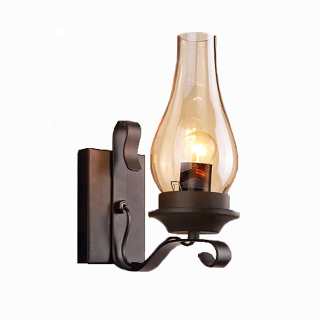 Lampe murale à kérosène industrielle en fer forgé pour remplacer un éclairage trop agressif