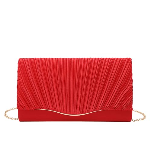 Sac à bandoulière plissé chaîne femme pochette mariage banquet