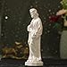 11.8 Inches St Joseph the Worker Wooden Catholic Statue -Pearl White Finish Sculpture, Handmade Religious Home Decor & Gift for Prayer Catholic Art