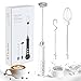 GeeRic Elektrischer Milchaufschäumer,2 in 1 Handheld Quirl 3-Gang USB Aufladbar Handheld Milchaufschäumer Mixer Aufschäumer für Kaffee/Latte/Cappuccino/Sahne/Macchiato/Eier Schlagen