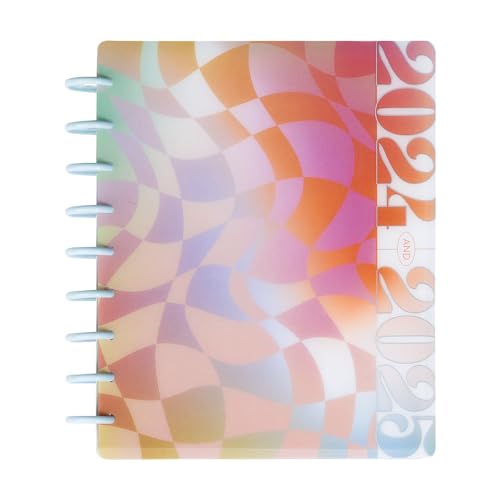Happy Planner Disc-Bound 12-Month Academic Planner, July 2024–June 2025 Daily and Monthly Planner, Classic Size, Student Layout, Find Your Happy, 72 pages, 2 Sticker Sheets, 7' x 9 1/4'