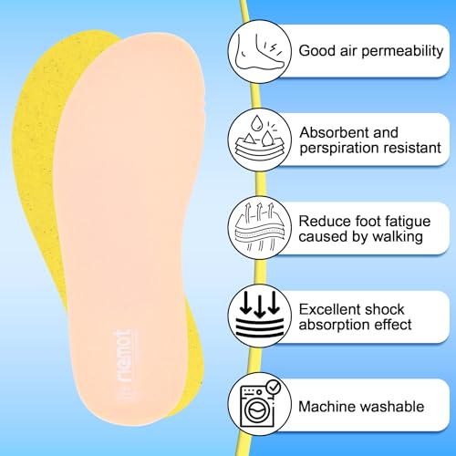 riemot 2 Pares Plantillas Memory Foam para Zapatos Crocs EU38-39 miniatura 4