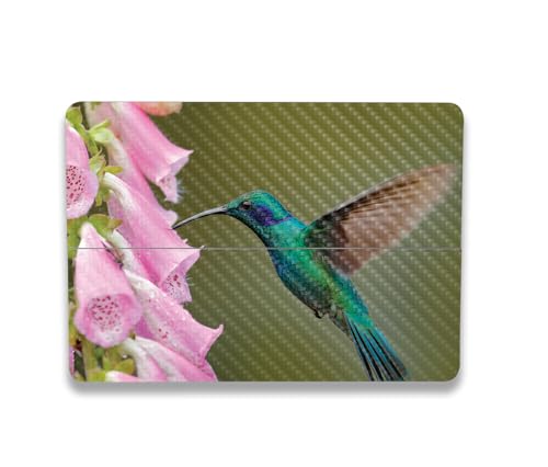 Image of MightySkins Carbon Fiber Skin Compatible with Microsoft Surface Laptop Studio 2 (2023) Full Wrap Kit - Hummingbird | Protective, Durable Textured Carbon Fiber Finish | Easy to Apply | Made in The USA