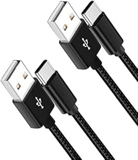USB C Charger Cable 3M, 2 Pack Fast Charging USB C Cable 10ft PS5 Controller Long Type C cable, Nylon Braided USB Type C Cable Compatible with Samsung S21/ S20/ S10/ S9/ S8, Pixel, Huawei, Black