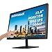 21,5 Zoll Touchscreen Monitor Full HD 1920x1080P, VESA, IPS Panel Desktop PC 10-Punkt Multi Touch screen PC Monitor mit HDMI & VGA & Typ-B Anschlüssen,Computer Touch Bildschirm, 75Hz, Schwarz