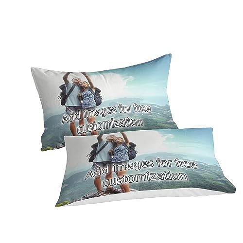 Parure de lit personnalisable microfibre anti-plis pour lit double - 3