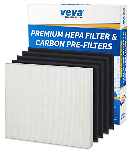 VEVA 1 Premium HEPA Filter Including 4 Carbon Pre Filters Compatible with AP-1512HH
