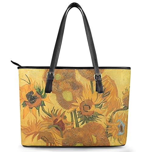 Sac à main en cuir drapeau américain et tournesol chic et durable