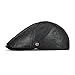 VOBOOM Lambskin Leather Ivy Newsboy Caps 6 Panel Cabbie Beret Hat (7 1/2, Black)