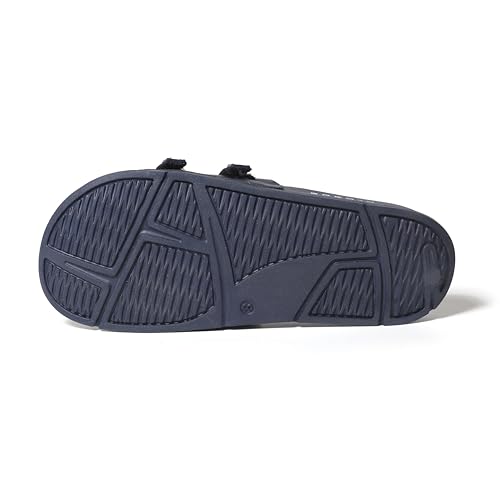 Image of CHUPPS Element Navy Drift Orthopedic Slippers | Soft Footpharma Footbed | Breathable Ventilation Holes | Lightweight Flip Flops | Anti-Skid Chappals for Everyday For Mens