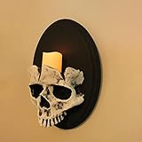 shenruifa Skeleton Wall Candle Holder Spooky Decor for Halloween Party Decoration 15cm (1)