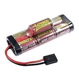 melasta 8.4V 4200mAh Hump NiMH Battery Pack Suitable for Tracxas RC Racing Car Truck Boat Tank RC Hobby, 7-Cell Rechargeable RC Nimh Battery