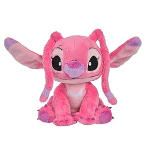 Disney – Lilo & Stitch, Angel, Rose 20 cm, à partir de 0 mois