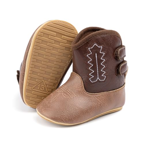 Sawimlgy Infant Baby Boys Girls Plush Winter Snow Boots Cowboy Tassels Bowknot Ankle Side Zipper Soft Sole Boots Toddler Newborn Warm First Walker Crib Outdoor Shoes